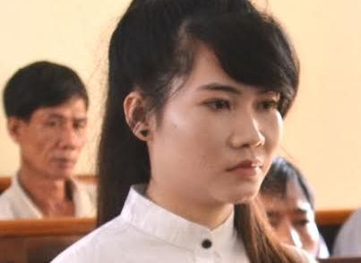 Cựu hoa khôi Mai Thị Huyền tại phiên tòa ngày 10/3.