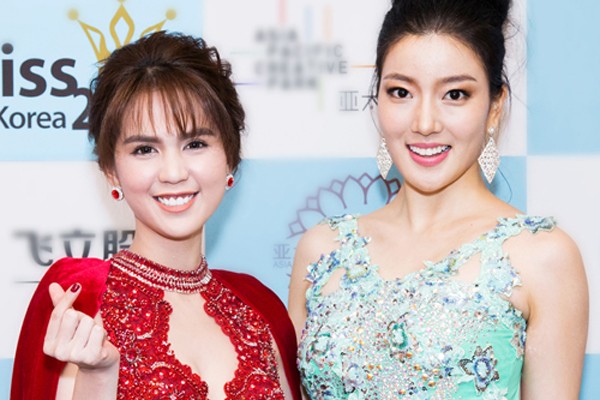 Ngọc Trinh nổi bật tại Chung kết Hoa hậu Hàn Quốc