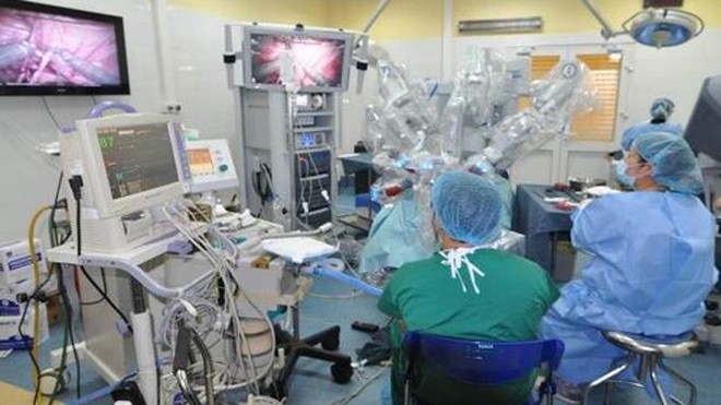 Trung tâm phẫu thuật nội soi nhi khoa đầu tiên ở Việt Nam. Ảnh: Bệnh viện cung cấp.