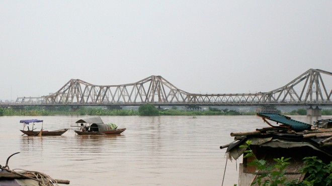 Cầu Long Biên (ảnh chụp chiều 27/2/2014). Ảnh: như ý