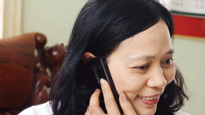 Bác sĩ Hoàng Thị Nguyệt, người phụ nữ dũng cảm đấu tranh chống tiêu cực trong ngành Y. ảnh: Thái Hà