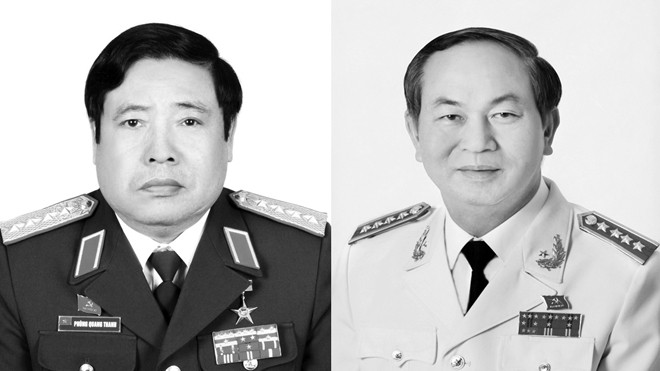 Đại tướng Phùng Quang Thanh và Đại tướng Trần Đại Quang. Ảnh: hồng vĩnh