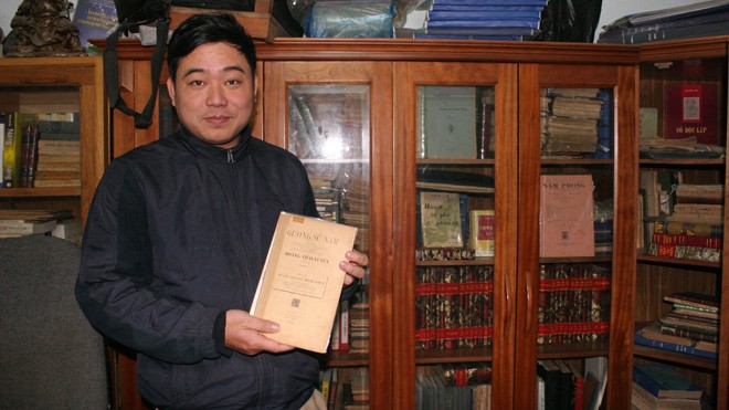 Nhà sưu tập Trịnh Hùng Cường nói, sách của nhiều người nổi tiếng đã không hề được con cháu giữ gìn