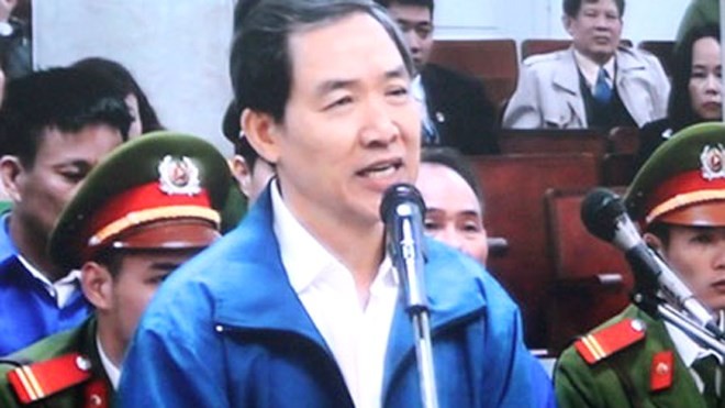 Dương Chí Dũng tại phiên tòa sơ thẩm.