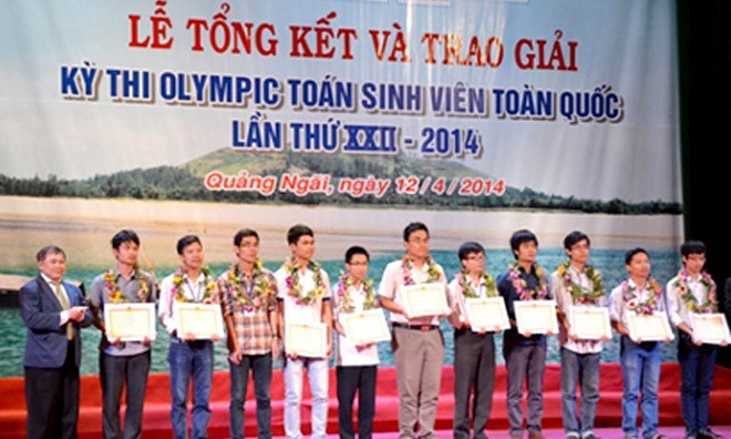 11 sinh viên đoạt giải đặc biệt Olympic Toán toàn quốc
