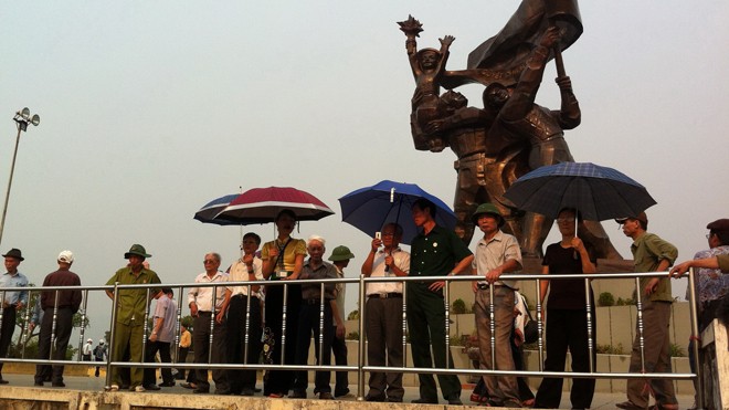 Tượng đài Chiến thắng Điện Biên Phủ. Ảnh: Sáu Nghệ