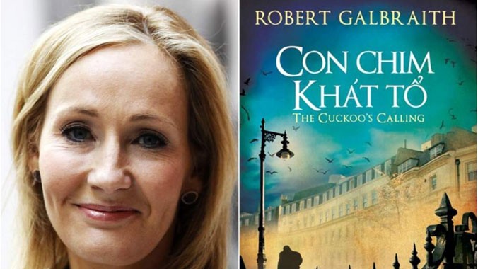 Tác giả J.K. Rowling (Robert Galbraith) và bìa cuốn “Con chim khát tổ”