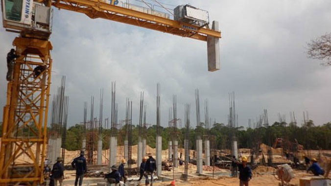 Dự án Vinpearl Phú Quốc phía bắc đảo đang tốc lực triển khai xây dựng. ảnh: REIC