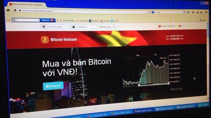 Ảnh chụp giao diện của sàn giao dịch trực tuyến Bitcoin vào sáng 11.7. Nguồn: Internet