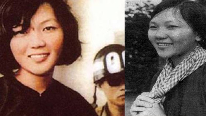 Nụ cười chiến thắng (ảnh trái), bà Võ Thị Thắng sau ngày được trao trả. Ảnh: TL