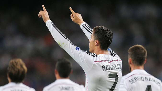 Ronaldo và đồng đội đã trở lại với chiến thắng đậm đà ở Champions League. Ảnh: Getty Images