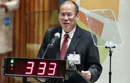 Tổng thống Aquino. Ảnh: AP 