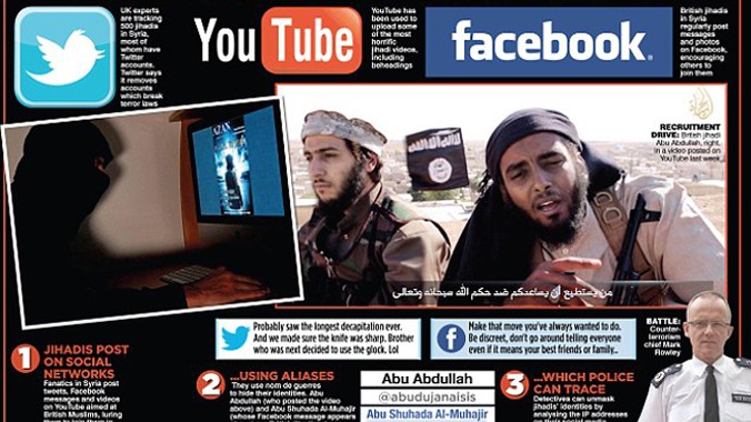 IS đang chiêu mộ người ủng hộ và thực hiện chiến tranh tâm lý trên mạng. Ảnh: Daily Mail