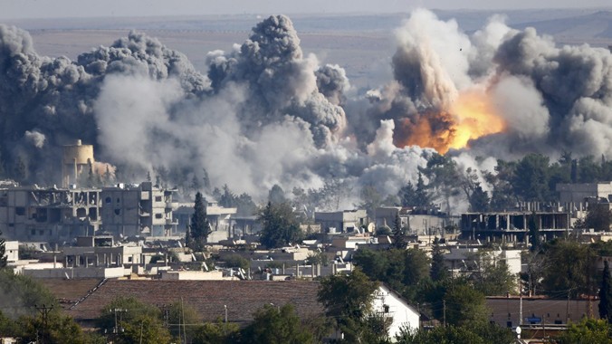 Tình hình an ninh ở Kobane vẫn rất mong manh. Ảnh: Telegraph 
