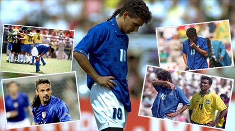 Roberto Baggio là một tài năng bóng đá lớn nhưng không thật thành công