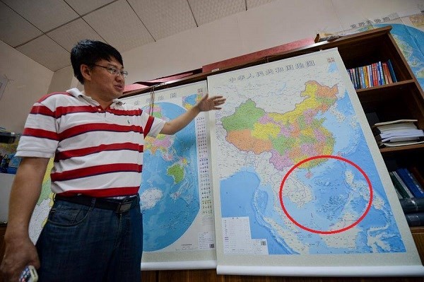 Cần cảnh giác với các loại bản đồ phi pháp của Trung Quốc mới được phát hành. Ảnh: CCTV