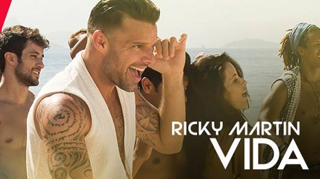 Bìa đĩa đơn Vida của Ricky Martin.