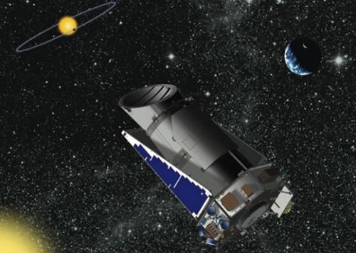 Mô phỏng kính thiên văn không gian Kepler. Ảnh: NASA