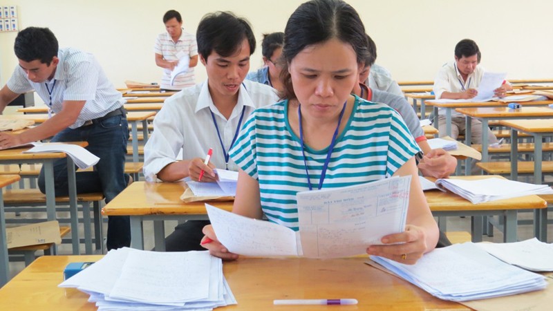 Giám khảo chấm thí tại trường Đại học Nông Lâm TPHCM