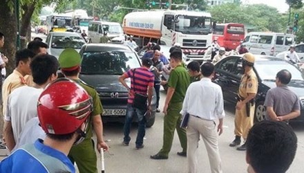 Hiện trường vụ giết tài xế xe CRV - Kiều Hồng Thành.