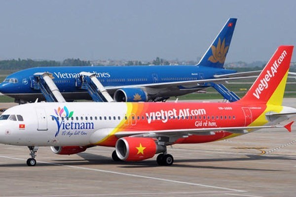 Vietjet và Vietnam Airlines cùng bay thử nghiệm đường bay vàng 
