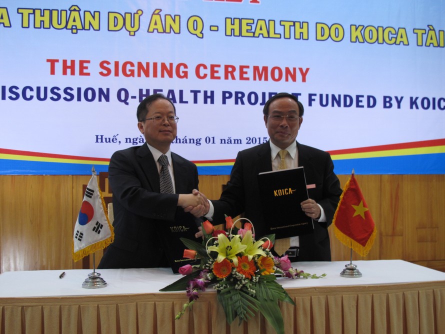 Hai bên đã ký thỏa thuận hợp tác cho dự án Q- Health.