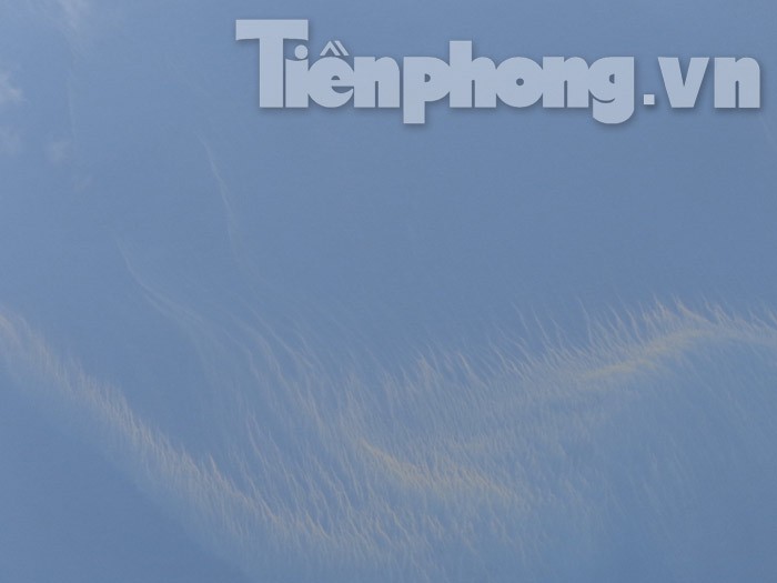 Vết dầu loang do máy bay cứu nạn của Việt Nam ghi lại. Ảnh: Trường Điền