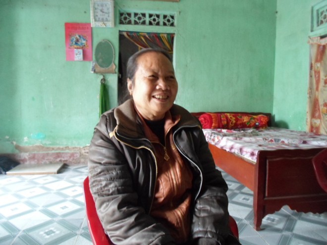 Cô Nguyễn Thị Toán ngồi tâm sự với phóng viên. 