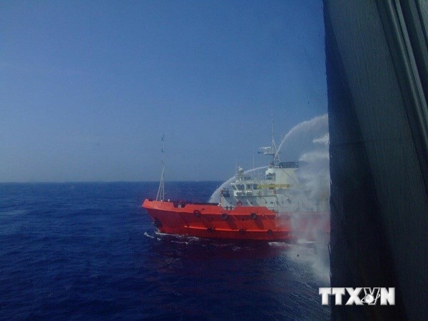 Cả thế giới đều đã thấy sự hung hăng của tàu Trung Quốc trên Biển Đông (Ảnh: Văn Sơn/TTXVN)