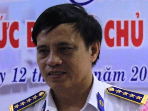 Đại tá Thái Minh Dũng, Phó chỉ huy trưởng về pháp luật Cảnh sát biển vùng 2. Ảnh: Nguyễn Huy