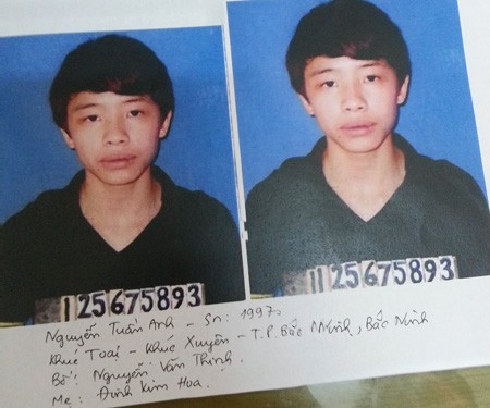 Nguyễn Tuấn Anh, một đối tượng sát hại nạn nhân Tuấn Anh bị bắt giữ tại CQĐT.
