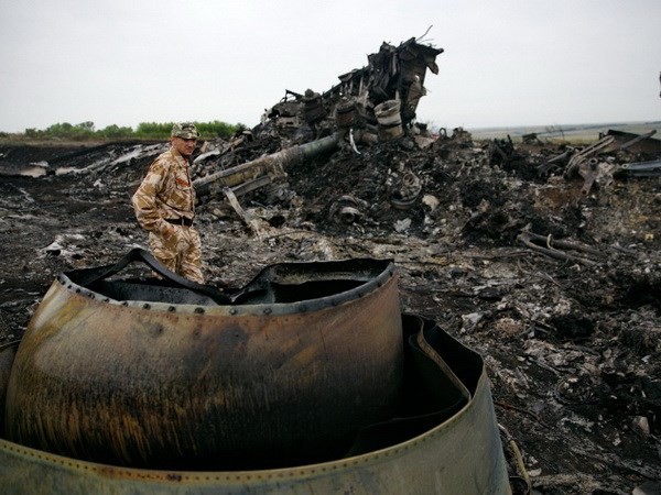 Hiện trường vụ máy bay Malaysia rơi ở miền Đông Ukraine