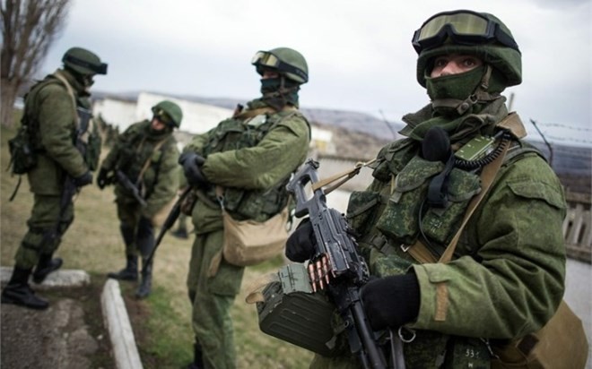 Lực lượng biên phòng Ukraine đang làm nhiệm vụ tại miền đông Ukraine.