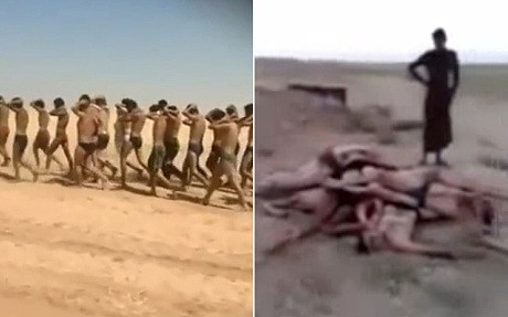 Lộ video phiến quân IS hành quyết 250 binh sỹ Syria