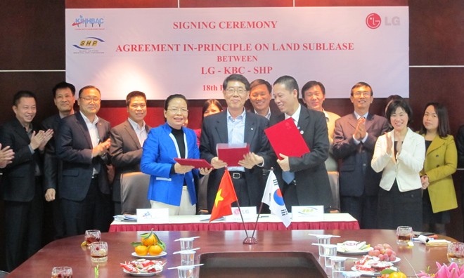 LG – KBC – SHP ký Hợp đồng nguyên tắc thuê lại đất