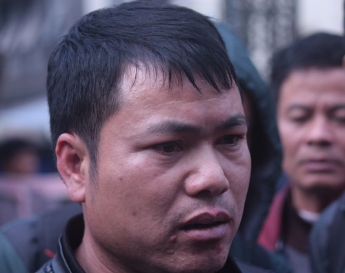 Tài xế taxi Nguyễn Bá Dương cho biết đã nghĩ tới cái chết lúc xảy ra tai nạn. Ảnh: Võ Hải/ VnExpress
