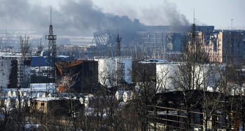 Sân bay Quốc tế Donetsk bị phá hủy sau các cuộc giao tranh. Ảnh: Reuters