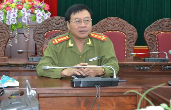 Đại tá Phạm Văn Chẩn thông tin về vụ việc.