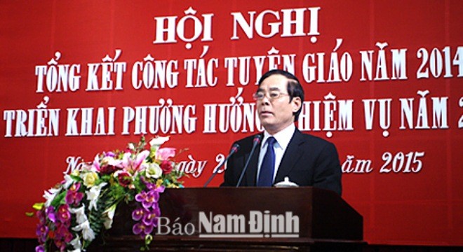 Ông Nguyễn Khắc Hưng, Bí thư Tỉnh ủy Nam Định.