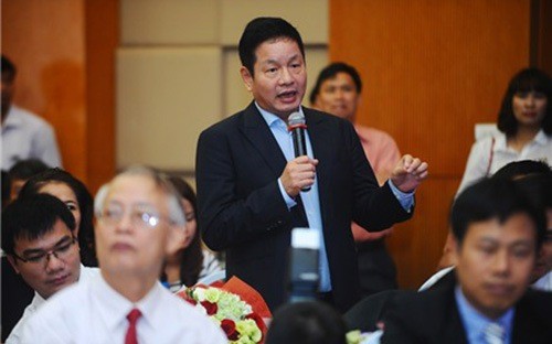 TS. Trương Gia Bình, Chủ tịch FPT, tại cuộc gặp gỡ giữa Thủ tướng Chính phủ với hơn 70 nhà khoa học trẻ.