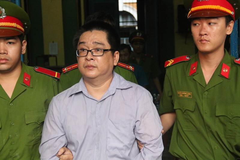 Nguyên Thư ký TAND Q.12, Nguyễn Thái Quốc Cường bị tuyên phạt 7 năm tù. Ảnh: Đ.S