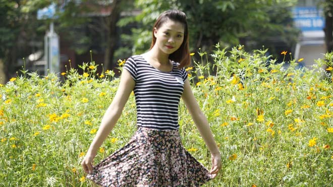 Cô gái Mê Linh dự thi Người đẹp Tây Thiên