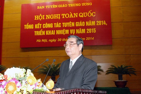 Ông Lê Hồng Anh - Ủy viên Bộ Chính trị, Thường trực Ban Bí thư phát biểu.