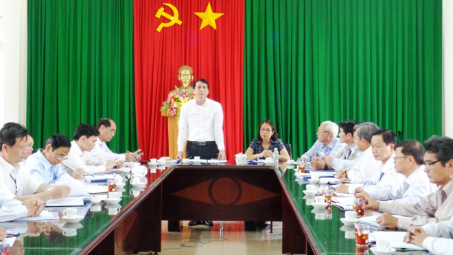 Thứ Trưởng Phạm Mạnh Hùng làm việc với Ban chỉ đạo cụm thi tại tỉnh Đắk Lắk