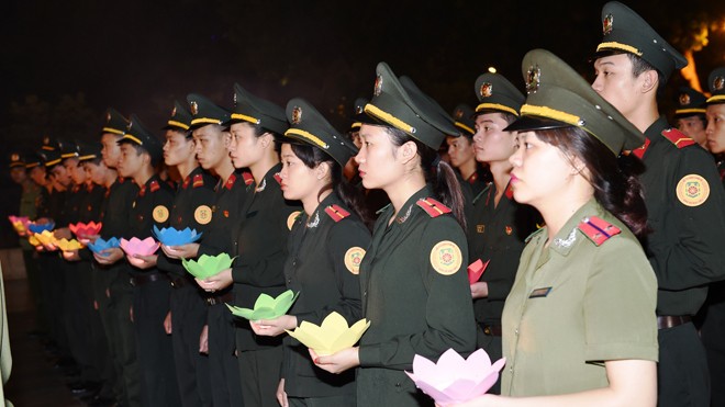 Một số hình ảnh tại lễ tri ân các anh hùng liệt sỹ của tuổi trẻ Bộ Tê lệnh Cảnh vệ 
