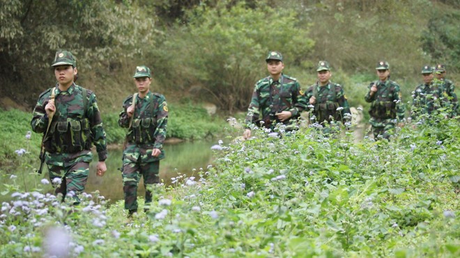 BĐBP Lạng Sơn tuần tra bảo vệ biên giới. Ảnh: Nguyễn Minh