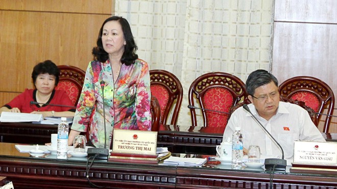 Bà Trương Thị Mai xót xa khi trẻ em bị tung thông tin nhạy cảm lên facebook 