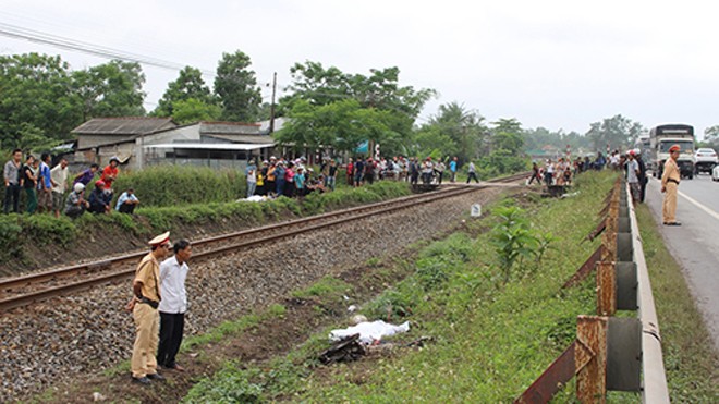 Khu vực xã Hoàng Đồng, TP Lạng Sơn thường xảy ra những tai nạn đường sắt *ảnh: T.L