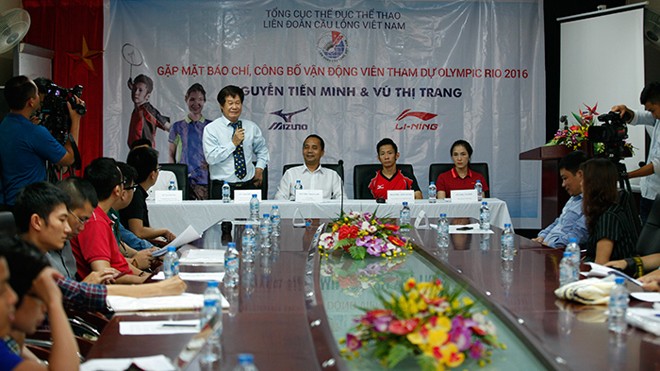 Công bố cặp đôi VĐV cầu lông Việt Nam tham dự Olympic Rio 2016