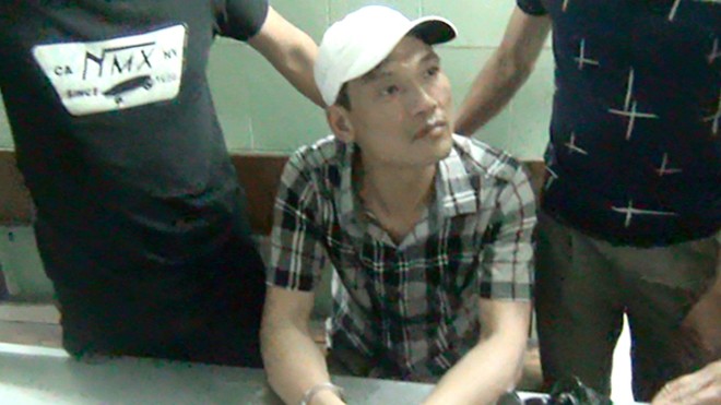 Nghi can Phạm Ngọc Cường bị bắt tại bến xe miền Đông. Ảnh CA cung cấp